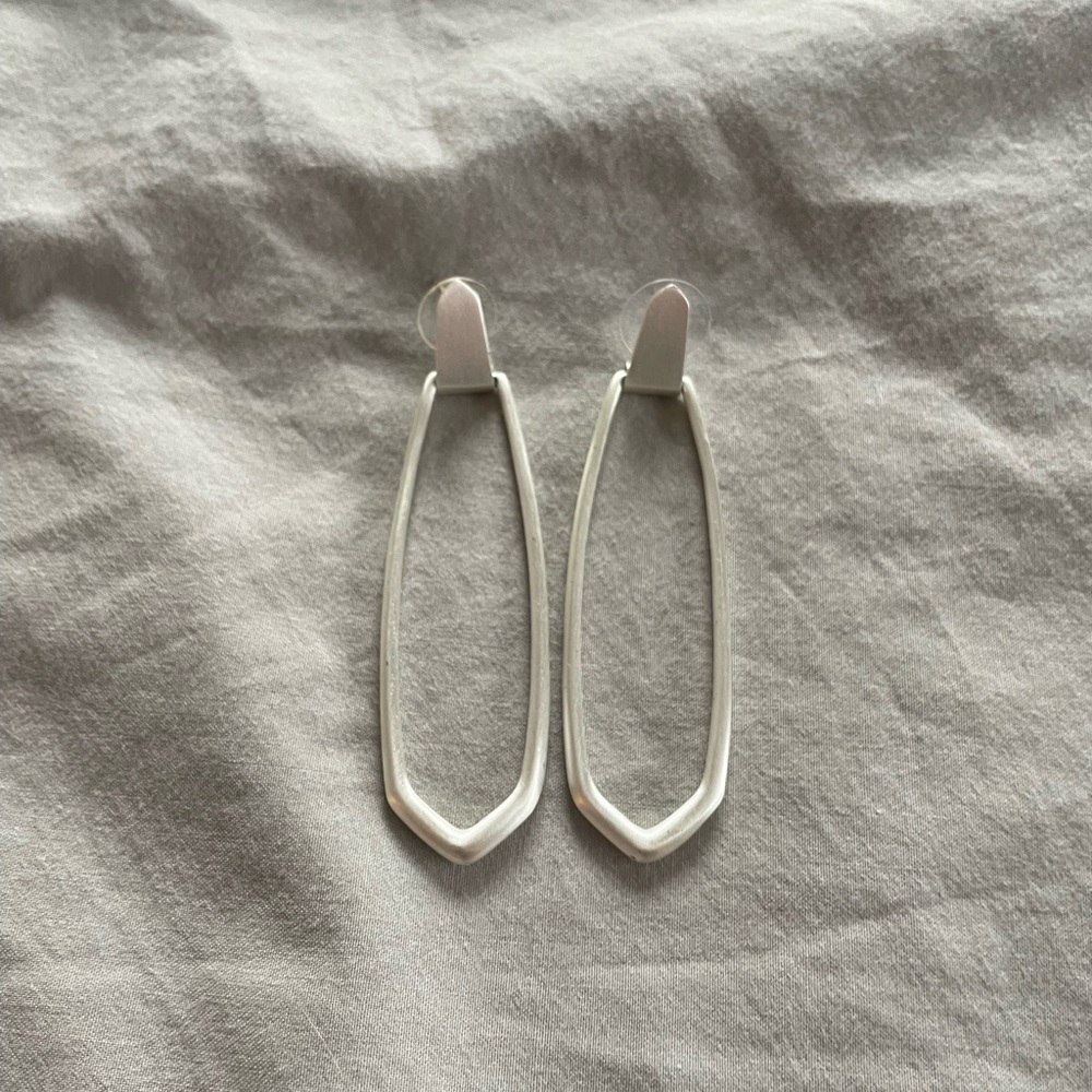 Authentic silver Kendra scott post earrings from the 2019 spring collection